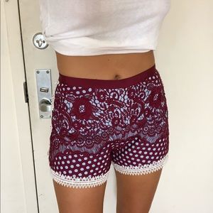 ALEXIS lace shorts